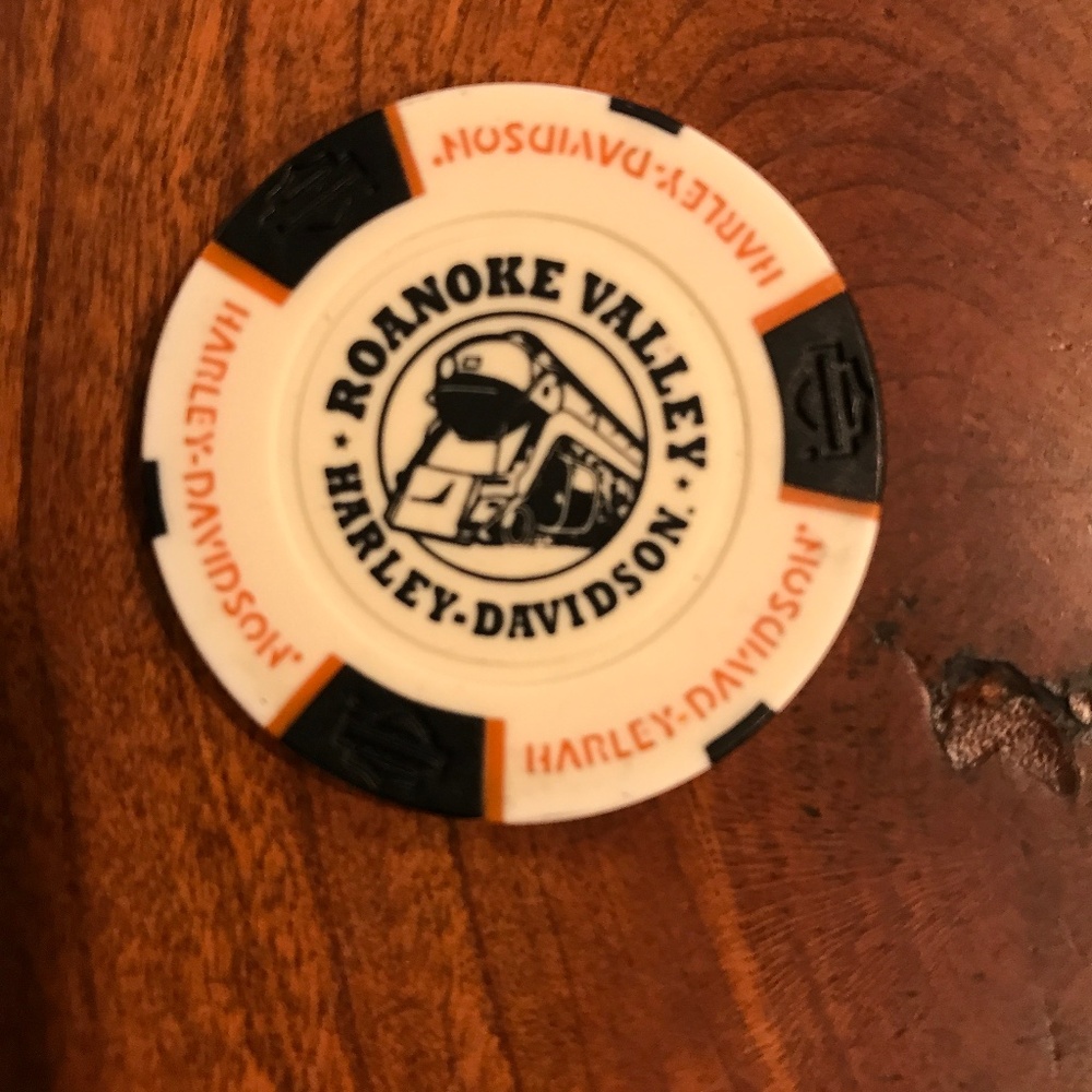 HARLEY-DAVIDSON ROANOKE VALLEY POKER CHIP